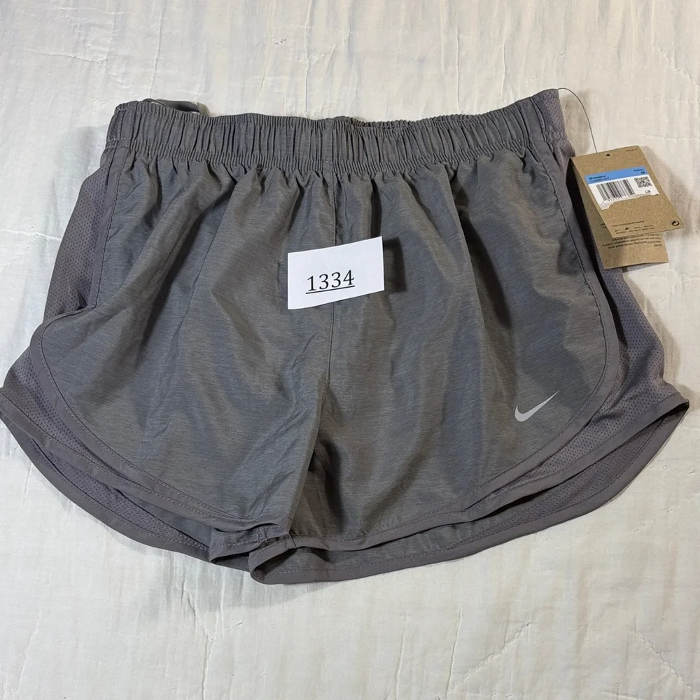 Nike Women’s Dri-FIT Tempo Brief-Lined Running Shorts Gray Heather Size‎ Medium